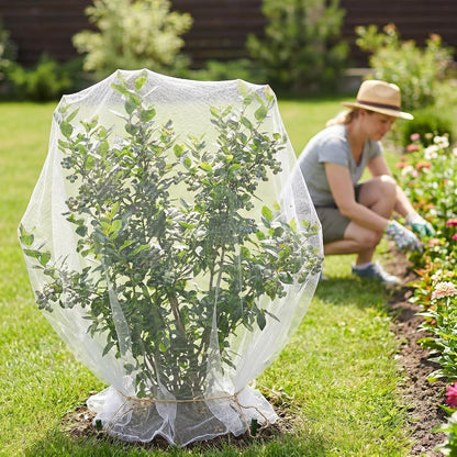 8.2 x 16.4 feet Bug Insect Barrier Bird Net Barrier Hunting Blind Garden Netting Planter Mesh for Protect Plants Flowers Fruits Trees