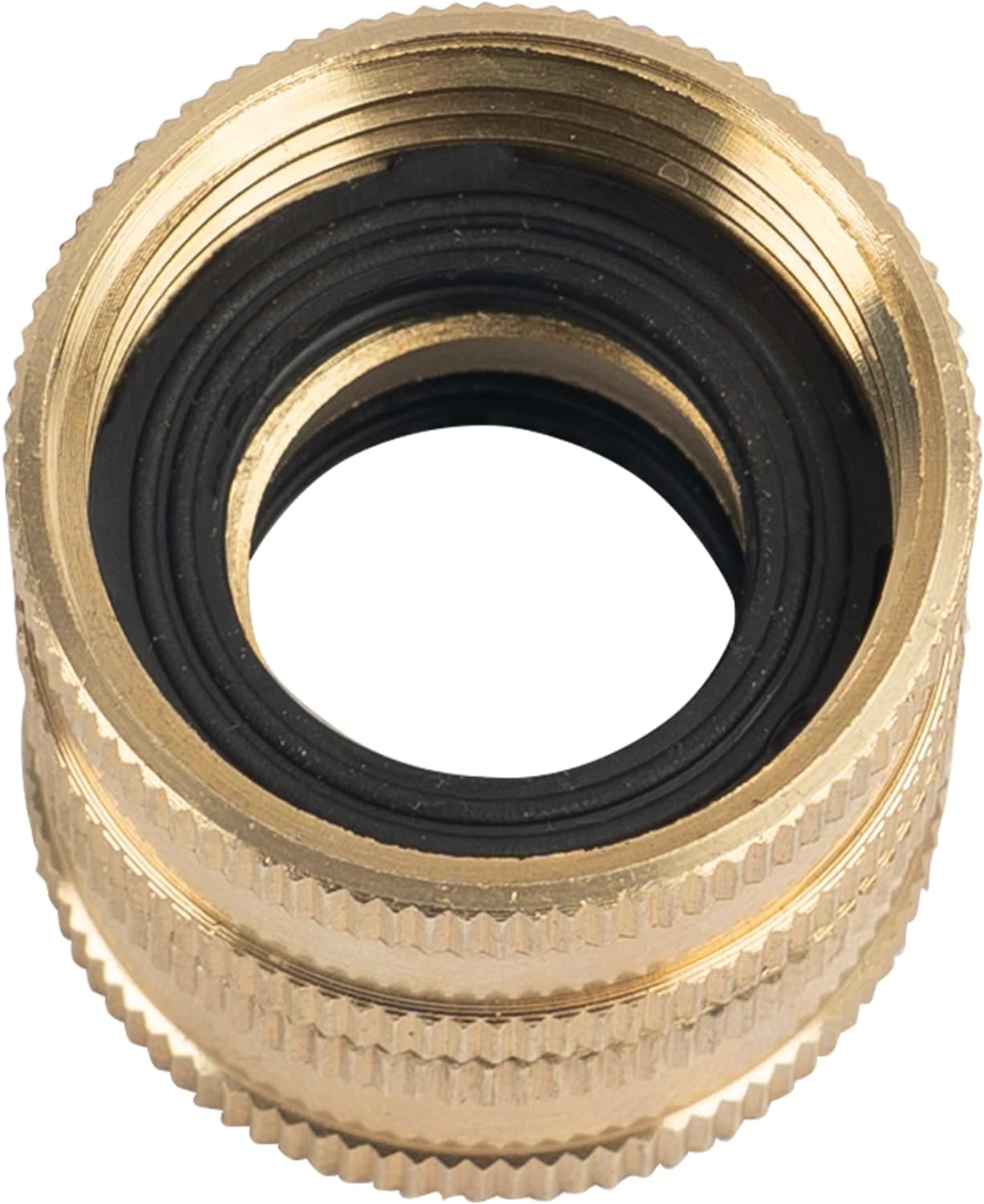 Garden Hose Adapter, 3/4 Inch Solid Brass Hose Connectors, 2 Pack Hose Connector with 2 Extra Washers (Female to Female)