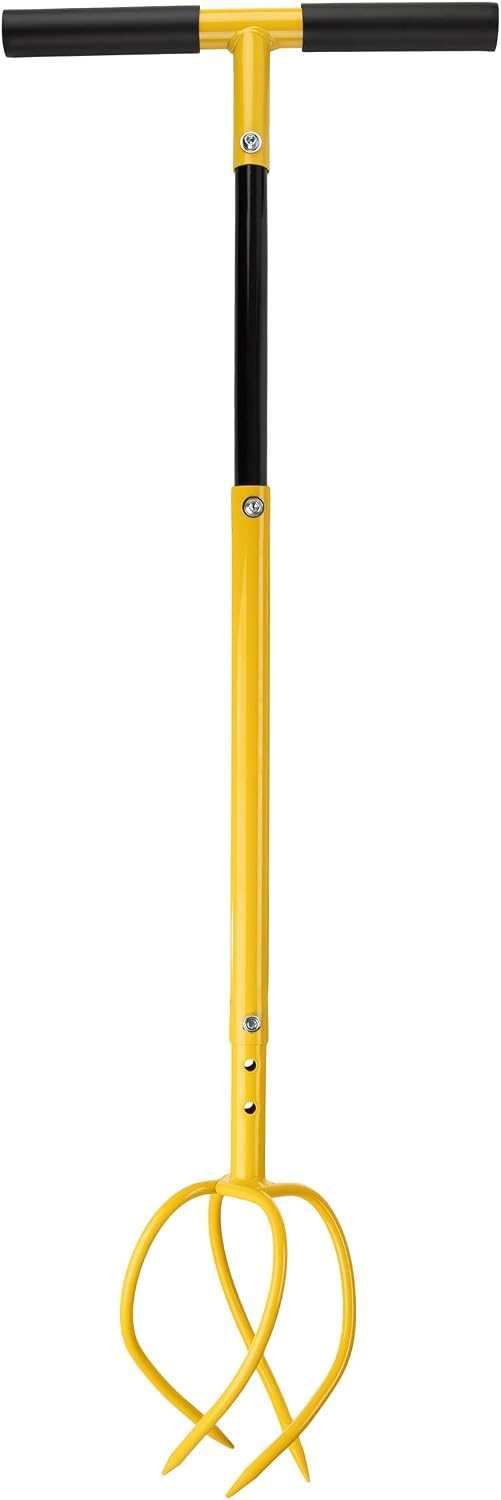 Tiller for Gardening - Adjustable Height Manual Twist Tiller Claw Hand Tiller Garden Tool - Soil Aerator, Garden Cultivator, Hand Tiller, or Compost Aerator Tool - Garden Hand Tools