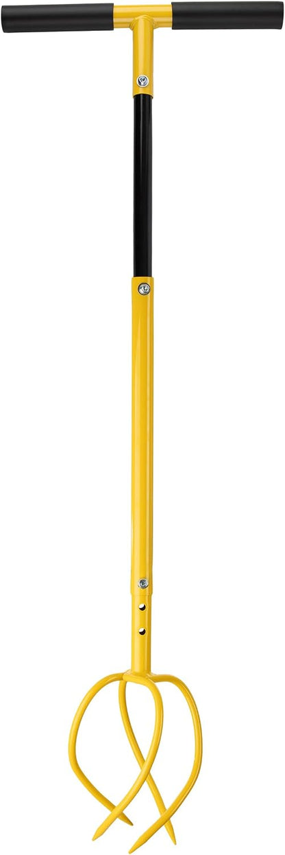 Tiller for Gardening - Adjustable Height Manual Twist Tiller Claw Hand Tiller Garden Tool - Soil Aerator, Garden Cultivator, Hand Tiller, or Compost Aerator Tool - Garden Hand Tools