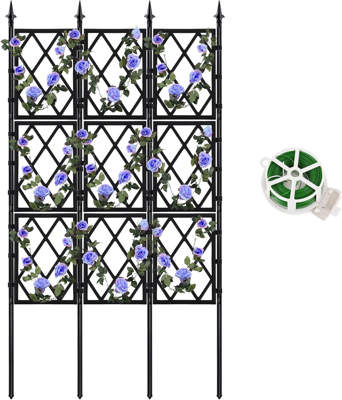 Garden Trellis for Climbing Plants Outdoor 63 Inch Iron Pipe
