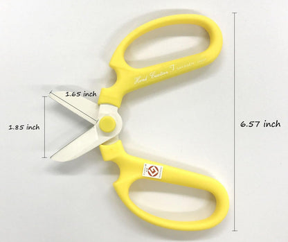 Flower Scissors Hand Creation F-170 (Yellow, 170mm)