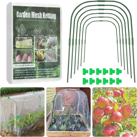 Garden Mesh Netting Kit Protect Fruit Vegetable from Birds Bugs