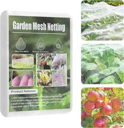 Garden Mesh Netting Kit Protect Fruit Vegetable from Birds Bugs