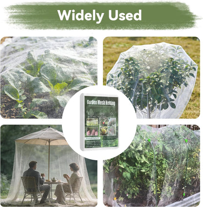 Garden Mesh Netting Kit Protect Fruit Vegetable from Birds Bugs