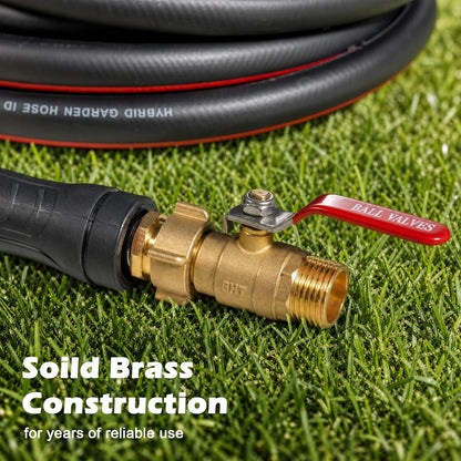 RV Hose Splitter 2 Way Heavy Duty, Brass Garden Hose Y Splitter