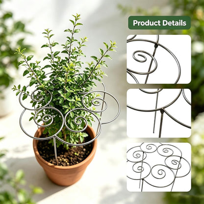 Metal Plant Support Ring for Peony Cages & Garden, 2026 New Reusable Peony Supports for Outdoor Plants, Weather Peony Plant Support, Flower Hoop for Upright Growth and Protection (1pc s)