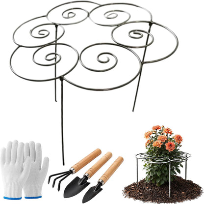 Metal Plant Support Ring for Peony Cages & Garden, 2026 New Reusable Peony Supports for Outdoor Plants, Weather Peony Plant Support, Flower Hoop for Upright Growth and Protection (1pc s)