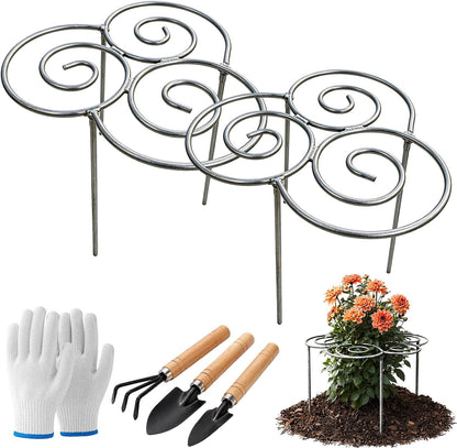 Metal Plant Support Ring for Peony Cages & Garden, 2026 New Reusable Peony Supports for Outdoor Plants, Weather Peony Plant Support, Flower Hoop for Upright Growth and Protection (1pc s)