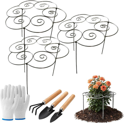 Metal Plant Support Ring for Peony Cages & Garden, 2026 New Reusable Peony Supports for Outdoor Plants, Weather Peony Plant Support, Flower Hoop for Upright Growth and Protection (1pc s)