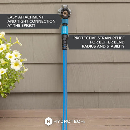 FlatJacket 5/8" 25 ft Garden Hose with Patented Force Control Technology- Flexible, Kink-Free, Lightweight Hose for Lawn, Garden, Car Washing, Deck and Patio Cleaning