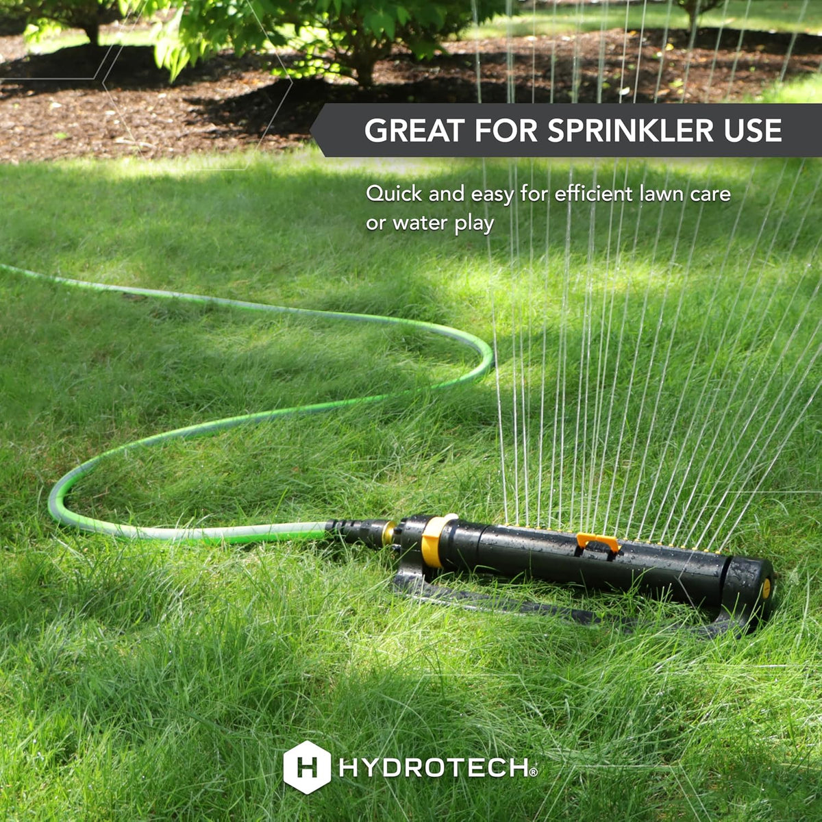 FlatJacket 5/8" 25 ft Garden Hose with Patented Force Control Technology- Flexible, Kink-Free, Lightweight Hose for Lawn, Garden, Car Washing, Deck and Patio Cleaning