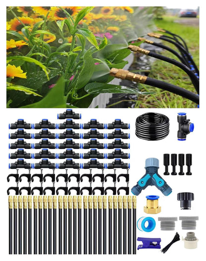 360° Adjustable Drip Irrigation Sprinkler Kit – Garden Watering System