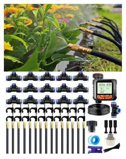 360° Adjustable Drip Irrigation Sprinkler Kit – Garden Watering System