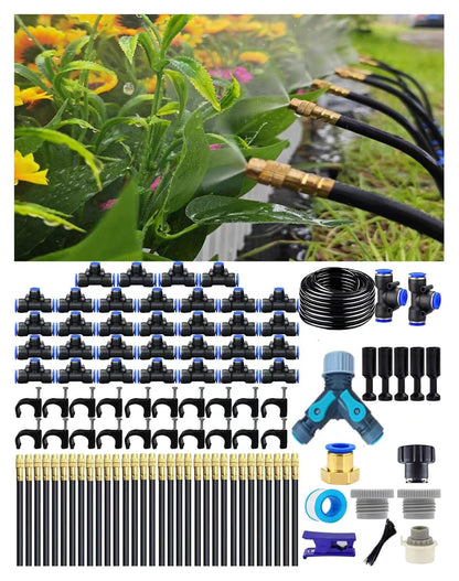 360° Adjustable Drip Irrigation Sprinkler Kit – Garden Watering System