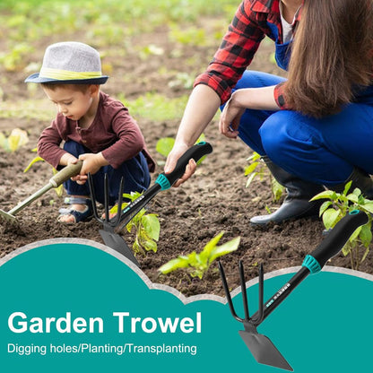 Premium Garden Trowel, Hand Tool for Planting, Stainless Steel Small Shovel with Ergonomic Handle, Transplant Shovel for Flowers Vegetables and Greenhouse Use, Digging Rake for Backpacking