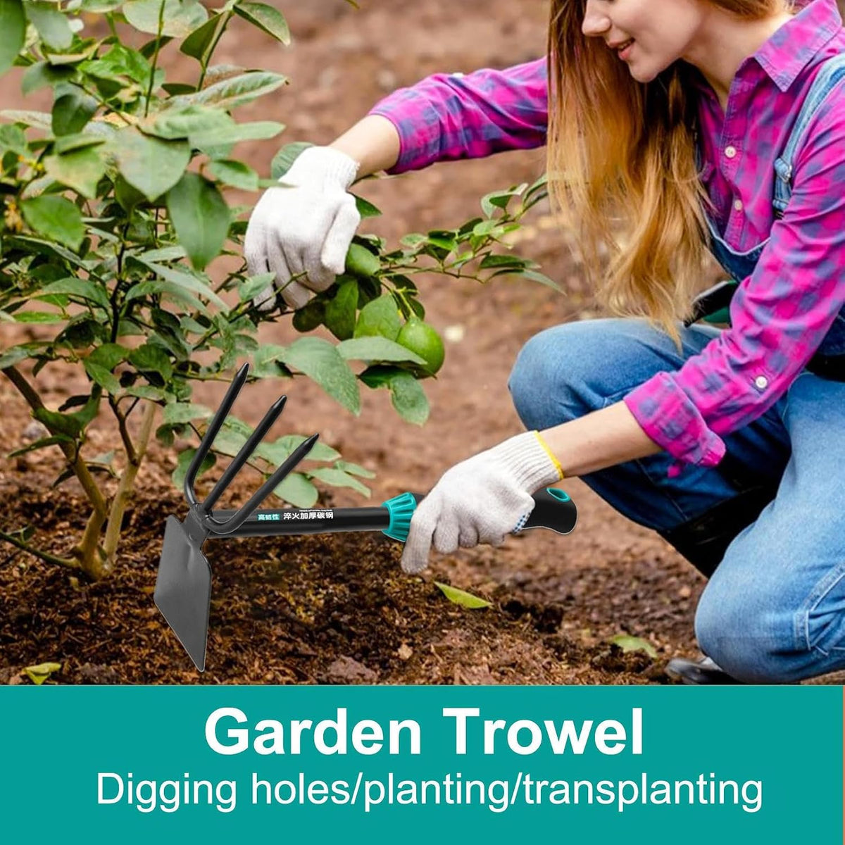 Premium Garden Trowel, Hand Tool for Planting, Stainless Steel Small Shovel with Ergonomic Handle, Transplant Shovel for Flowers Vegetables and Greenhouse Use, Digging Rake for Backpacking