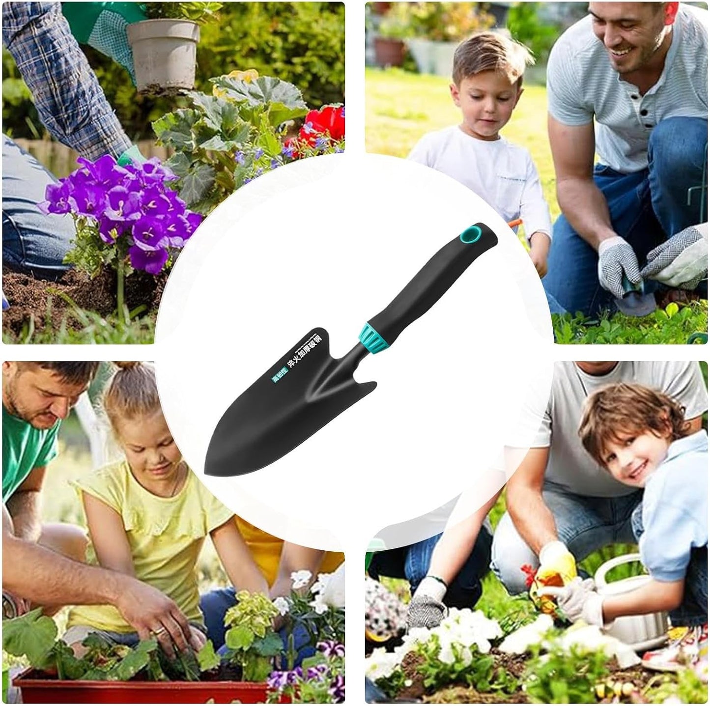Premium Garden Trowel, Hand Tool for Planting, Stainless Steel Small Shovel with Ergonomic Handle, Transplant Shovel for Flowers Vegetables and Greenhouse Use, Digging Rake for Backpacking