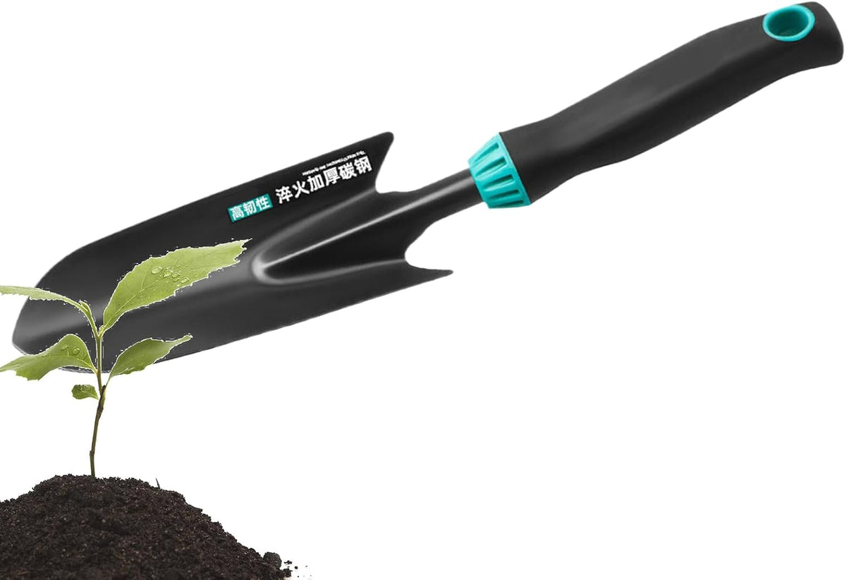 Premium Garden Trowel, Hand Tool for Planting, Stainless Steel Small Shovel with Ergonomic Handle, Transplant Shovel for Flowers Vegetables and Greenhouse Use, Digging Rake for Backpacking