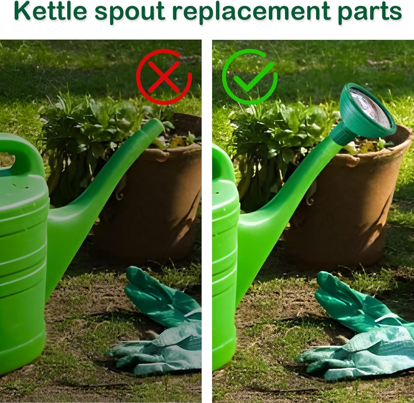 2 Pcs Watering Can Rose Head Replacement, Garden Watering Can Sprinkler Head for Most Garden Watering Cans