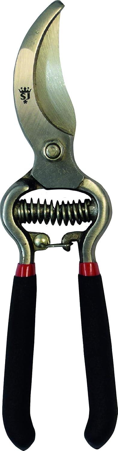 5559BS Razorsharp Vintage Style Bypass Pruners, Black & Silver