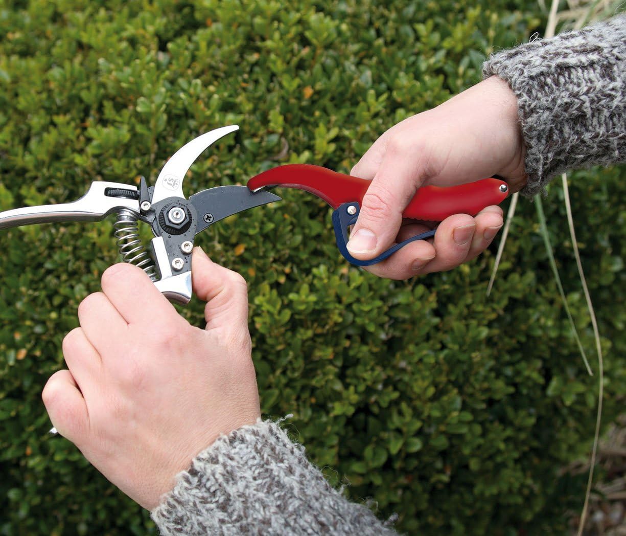 5559BS Razorsharp Vintage Style Bypass Pruners, Black & Silver