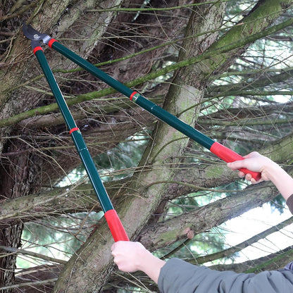 Telescopic Bypass Lopper – Adjustable Length Garden Pruning Tool with Sharp Blades | Lightweight Design for Easy Use | Ideal for Cutting High Branches and Thick Stems | Ergonomic Grip