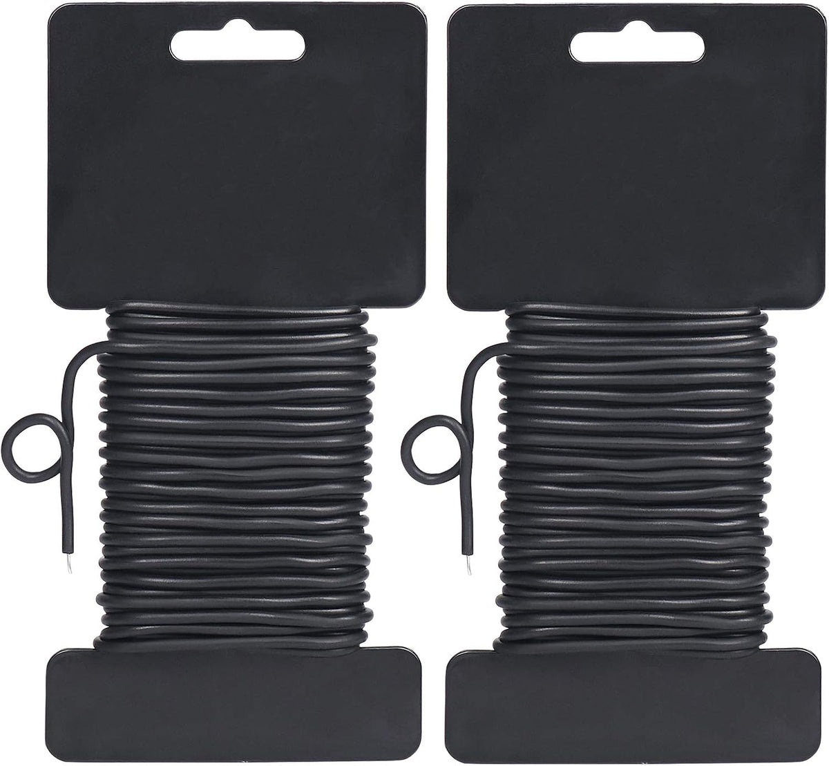 3.5mm Garden Ties, Reusable Plant Twist Tie Black Heavy Duty Soft Plant Wire for Gardening, Home, Office (52.5 Feet)