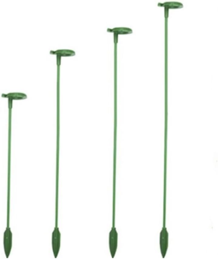 18 Pack Small Plant Support Plant Stakes, Adjustable Garden Single Stem Support Stake, Planter Support Ring for Orchid, Rose, Peony, Peppers and More