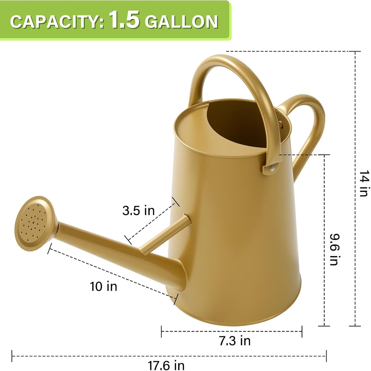 1.5 Gallon Large Watering Can for Outdoor&Indoor Plants