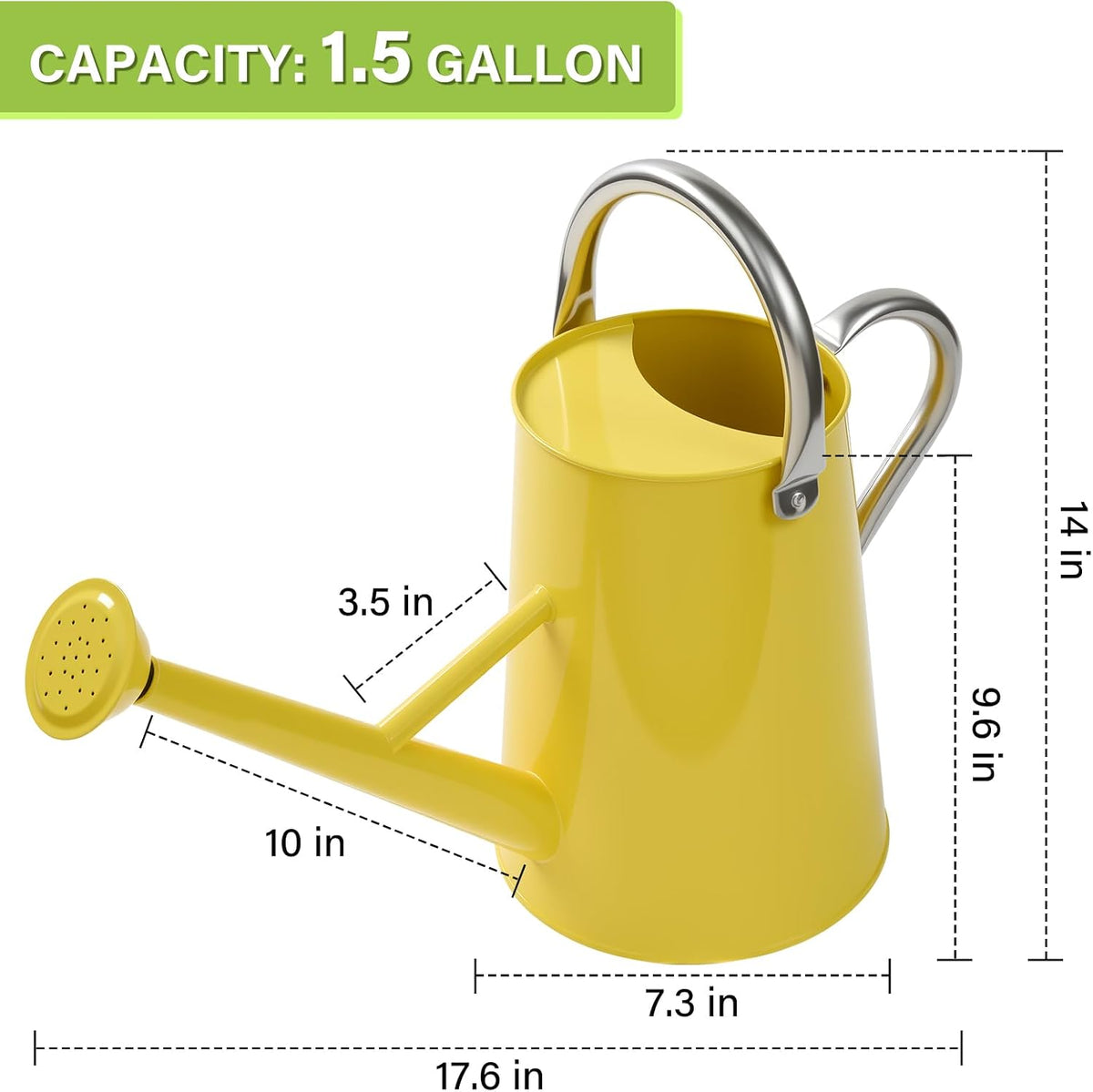 1.5 Gallon Large Watering Can for Outdoor&Indoor Plants