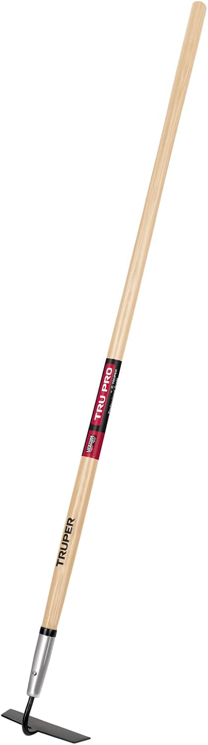 TruPro 7-Inch Forged Onion Hoe, 54-Inch Premium North American Ash Wood Handle, Heavy-Duty Professional Garden and Agricultural Cultivating Tool (Model 33571 / ATO-X)