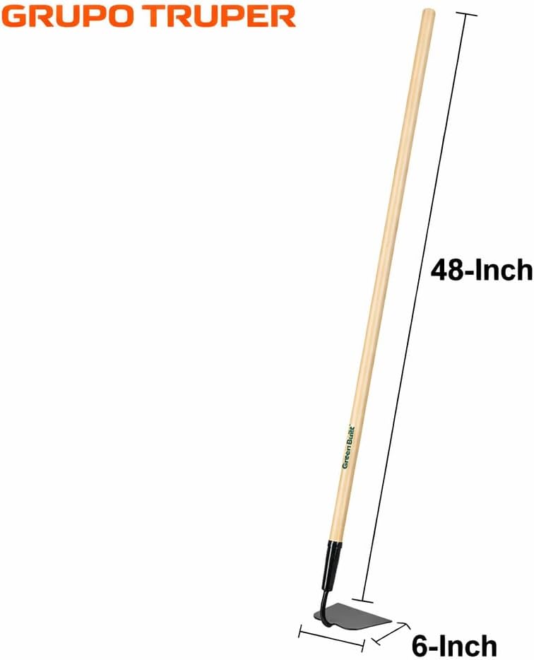 TruPro 7-Inch Forged Onion Hoe, 54-Inch Premium North American Ash Wood Handle, Heavy-Duty Professional Garden and Agricultural Cultivating Tool (Model 33571 / ATO-X)