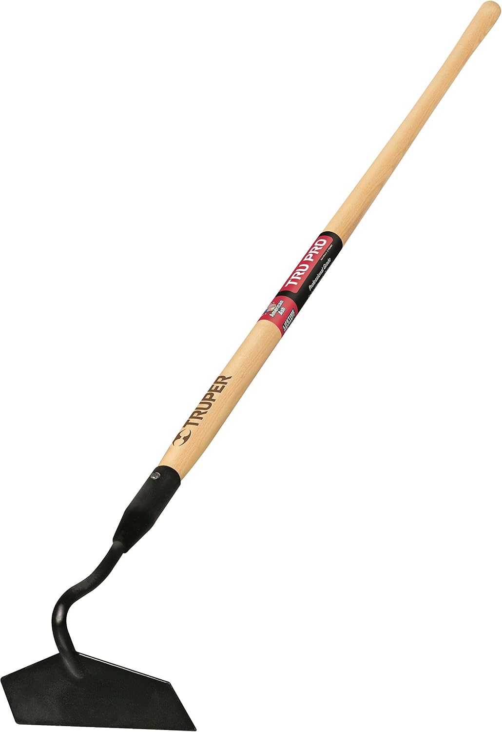 TruPro 7-Inch Forged Onion Hoe, 54-Inch Premium North American Ash Wood Handle, Heavy-Duty Professional Garden and Agricultural Cultivating Tool (Model 33571 / ATO-X)