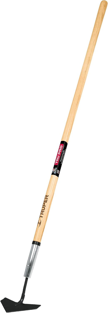 TruPro 7-Inch Forged Onion Hoe, 54-Inch Premium North American Ash Wood Handle, Heavy-Duty Professional Garden and Agricultural Cultivating Tool (Model 33571 / ATO-X)