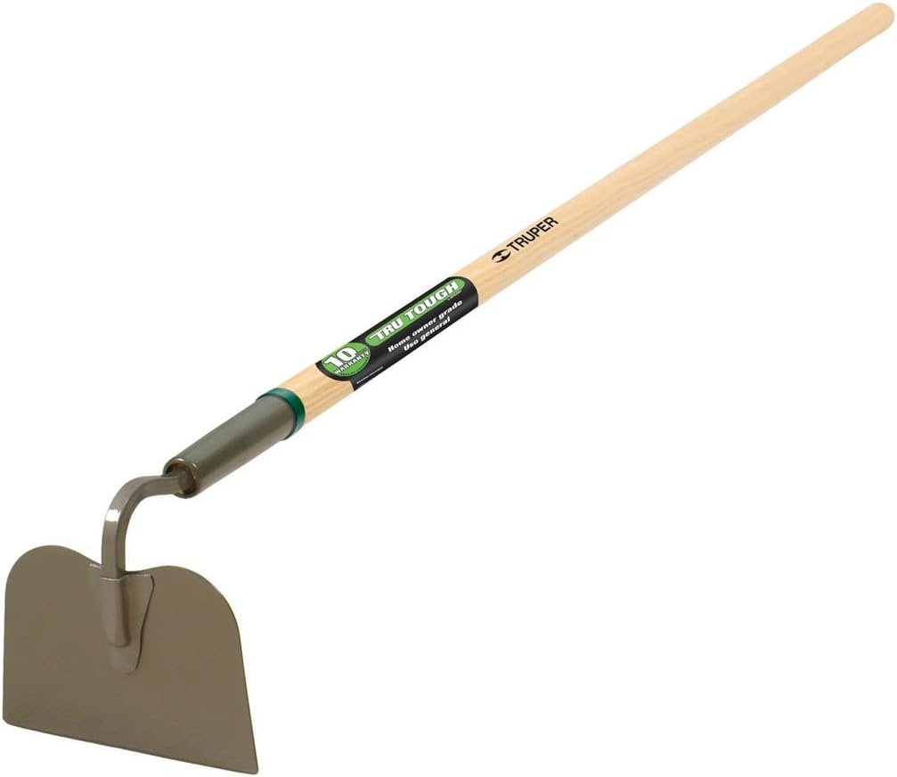 TruPro 7-Inch Forged Onion Hoe, 54-Inch Premium North American Ash Wood Handle, Heavy-Duty Professional Garden and Agricultural Cultivating Tool (Model 33571 / ATO-X)