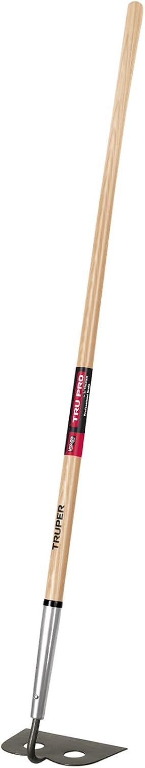 TruPro 7-Inch Forged Onion Hoe, 54-Inch Premium North American Ash Wood Handle, Heavy-Duty Professional Garden and Agricultural Cultivating Tool (Model 33571 / ATO-X)