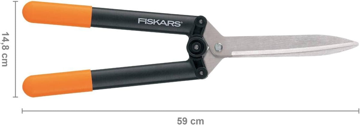PowerGear X Hedge Shear HSX92, Non-Stick Coating, Steel Blades, Length: 63 cm, Black/Orange, 1023631