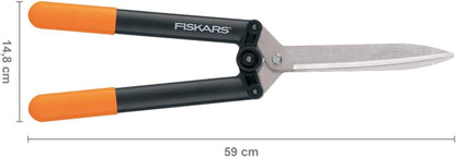 PowerGear X Hedge Shear HSX92, Non-Stick Coating, Steel Blades, Length: 63 cm, Black/Orange, 1023631