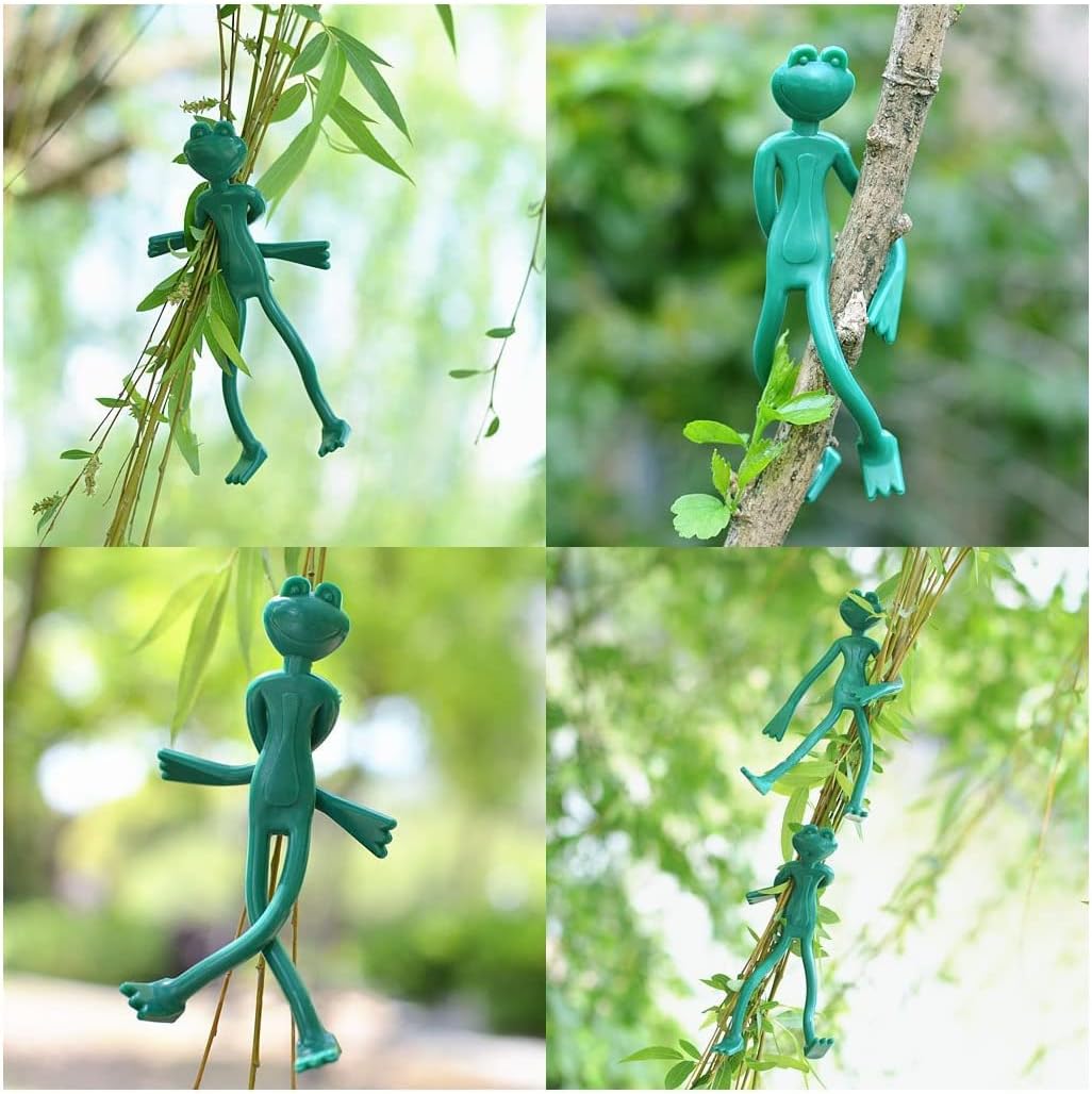 10pcs Decorative Plant Tie Twist Bendable Reusable Plant Cable Ties Twisting Garden Tie Frog