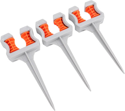 Garden Hose Guide Spikes, Parts & Connectors Roller Guides With Protective Rollers To Prevent Wear For Plant Protection, Greenhouse, Yard Lawn Garden Hose Guide Spikes, 3 Pack