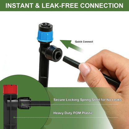 Drip Irrigation Kit for Garden, Quick-Connect Plant Watering System 230FT