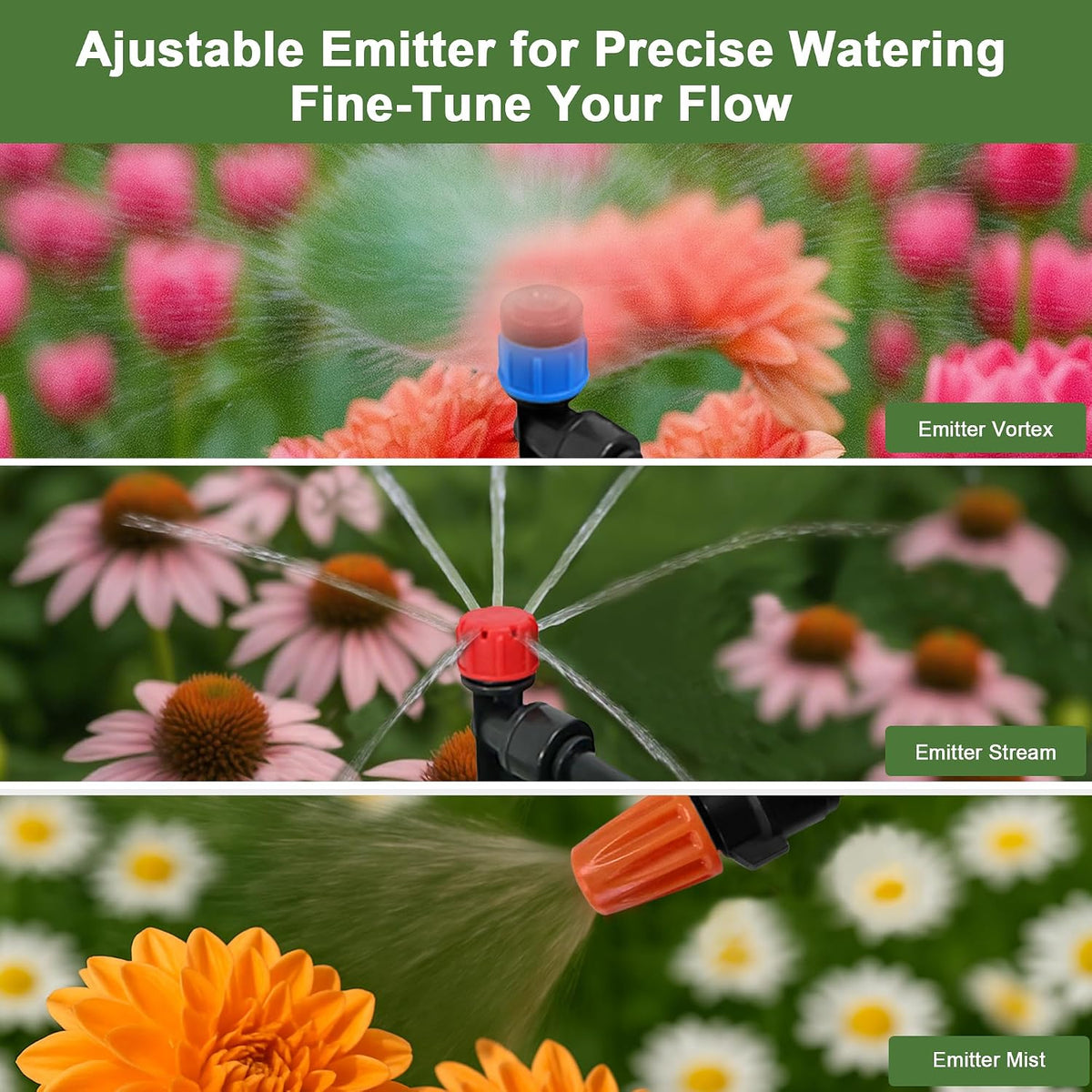 Drip Irrigation Kit for Garden, Quick-Connect Plant Watering System 230FT