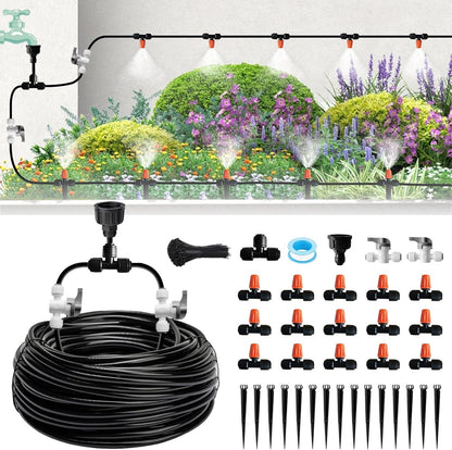 Drip Irrigation Kit for Garden, Quick-Connect Plant Watering System 230FT