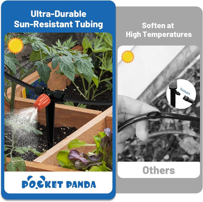 Drip Irrigation Kit for Garden, Quick-Connect Plant Watering System 230FT