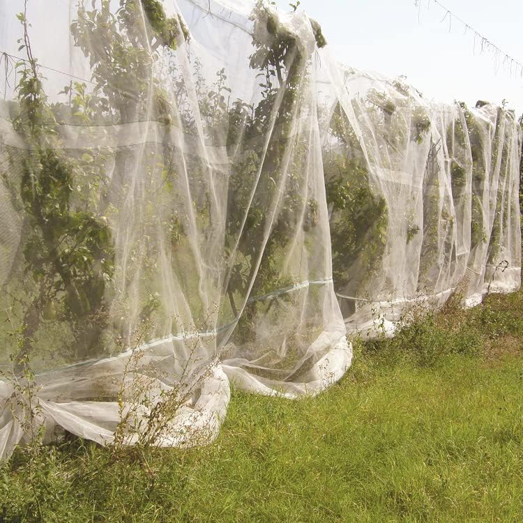 Garden Mesh Netting Kit, 10 * 33ft Ultra Fine Netting with 6pcs Garden Hoops for Raised Beds, Plants Cover Net for Vegetable Fruit, Animals Barrier Protection Greenhouse Row Cover