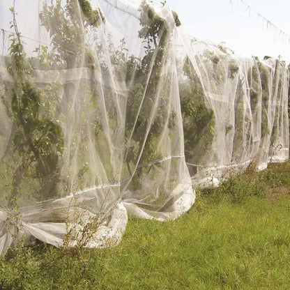 Garden Mesh Netting Kit, 10 * 33ft Ultra Fine Netting with 6pcs Garden Hoops for Raised Beds, Plants Cover Net for Vegetable Fruit, Animals Barrier Protection Greenhouse Row Cover