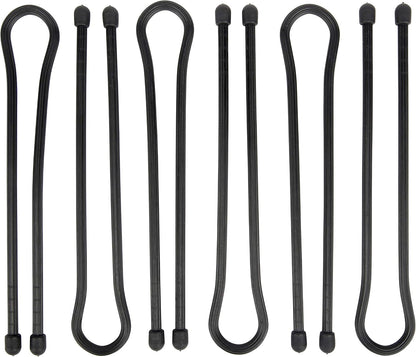 Gear Tie Original ProPacks - Reusable Rubber Twist Ties for Indoor & Outdoor Use - Bendable Wire Interior - Durable Rubber Exterior - Secure Grip - Black, 18" (6 Pack)