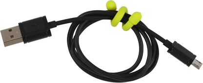Gear Tie Original ProPacks - Reusable Rubber Twist Ties for Indoor & Outdoor Use - Bendable Wire Interior - Durable Rubber Exterior - Secure Grip - Black, 18" (6 Pack)