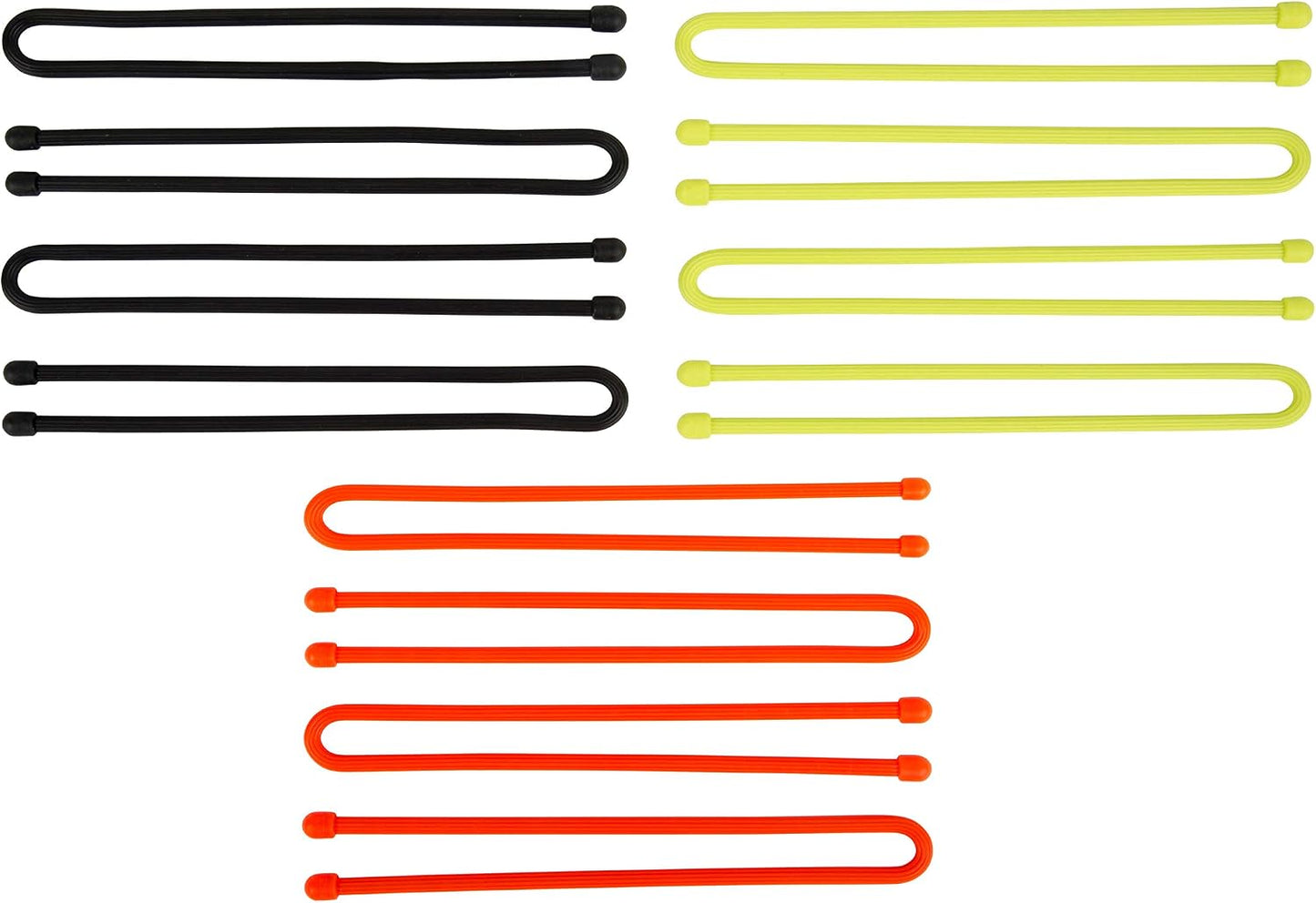 Gear Tie Original ProPacks - Reusable Rubber Twist Ties for Indoor & Outdoor Use - Bendable Wire Interior - Durable Rubber Exterior - Secure Grip - Black, 18" (6 Pack)